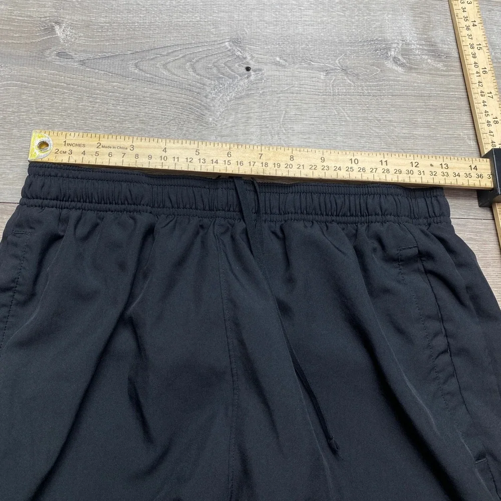 Nike‎ Dri-FIT Track Pants Mens Medium Black Polyester Joggers Ankle Zip Athletic